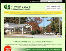 Tablet Screenshot of cloverranchmhc.com